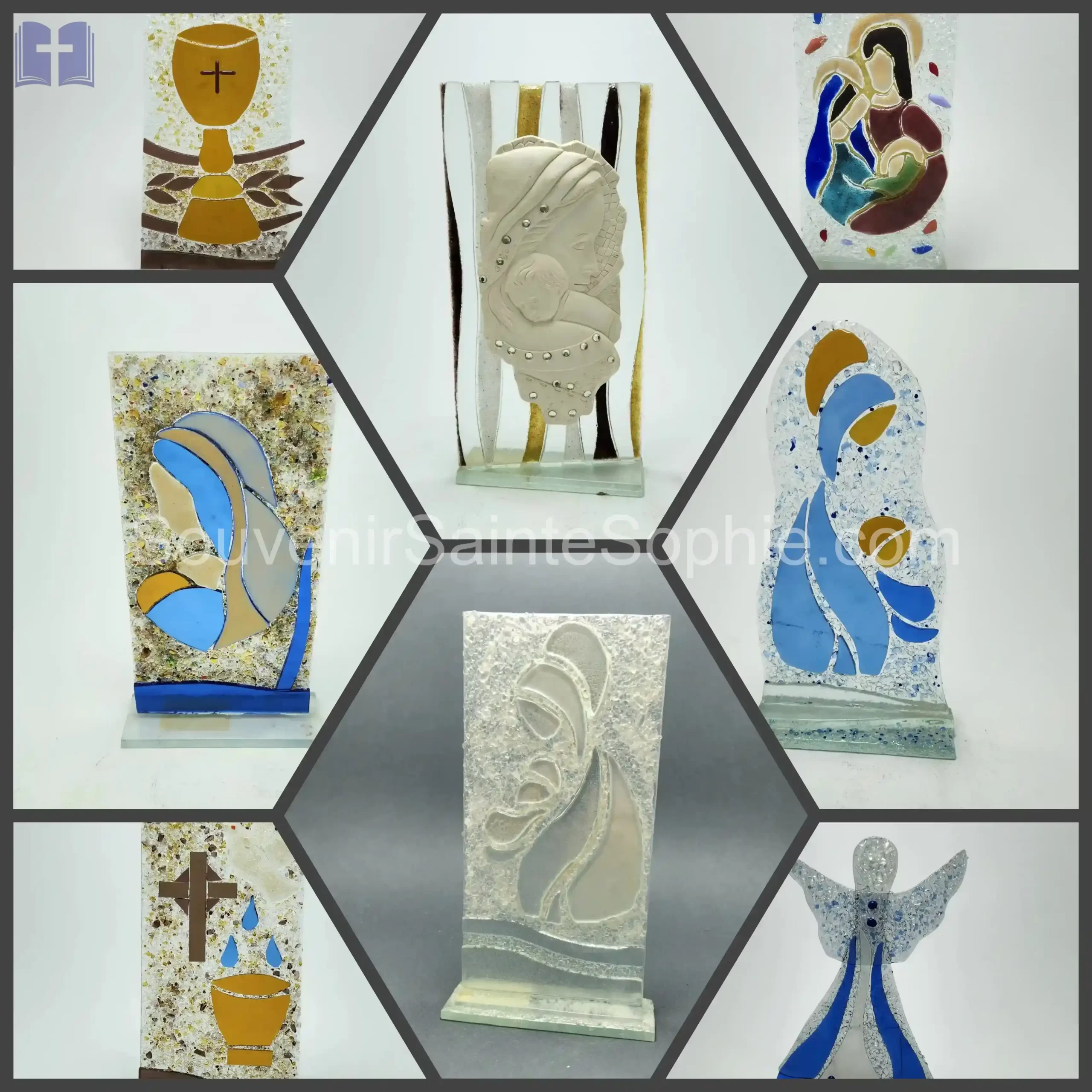 Glass Handmade Size 20x10cm