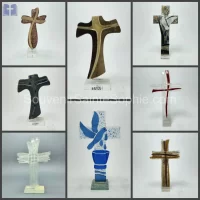 Cross Glass Handmade 20x12cm