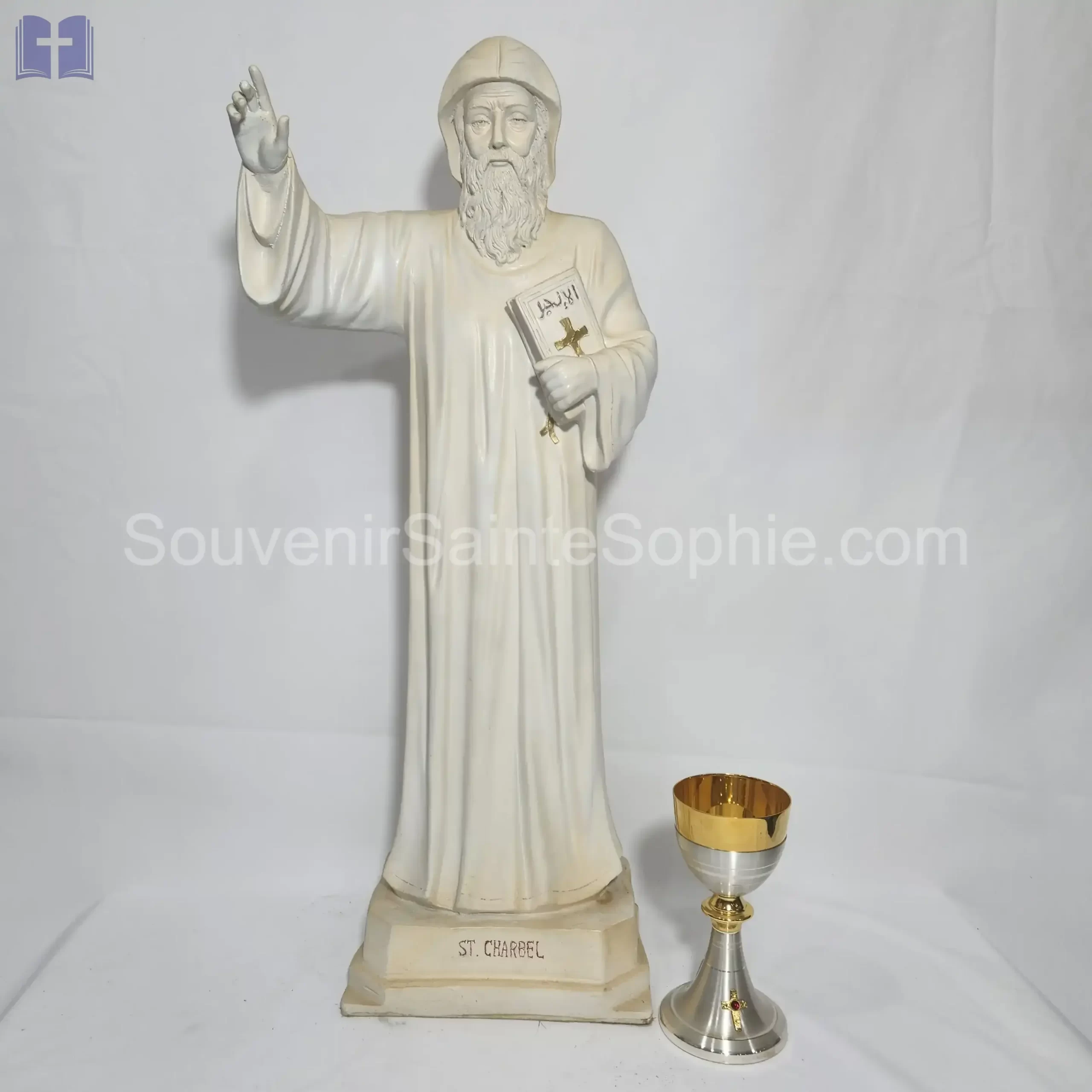 Saint Charbel Stone Color Size 80cm