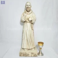 Padre Pio Stone Color Size 82cm