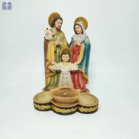 Holy Family With Candles Size 20cm