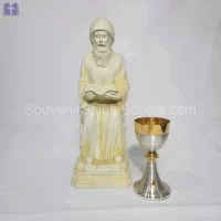Saint Charbel Stone Color Sitting Size 48cm