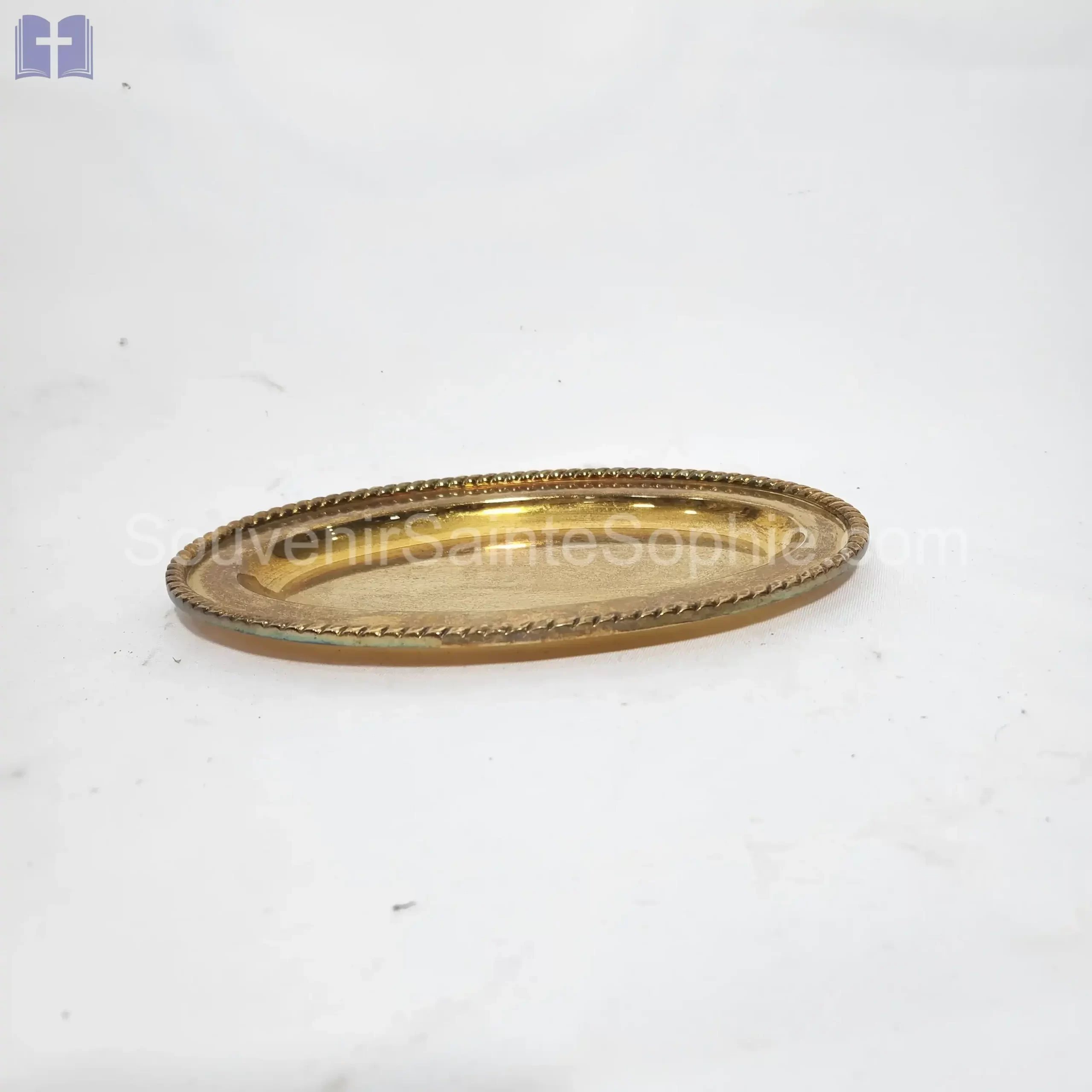 Plate Gold Large Oval Shape