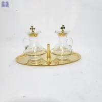 Plate with 2 Ampole Gold