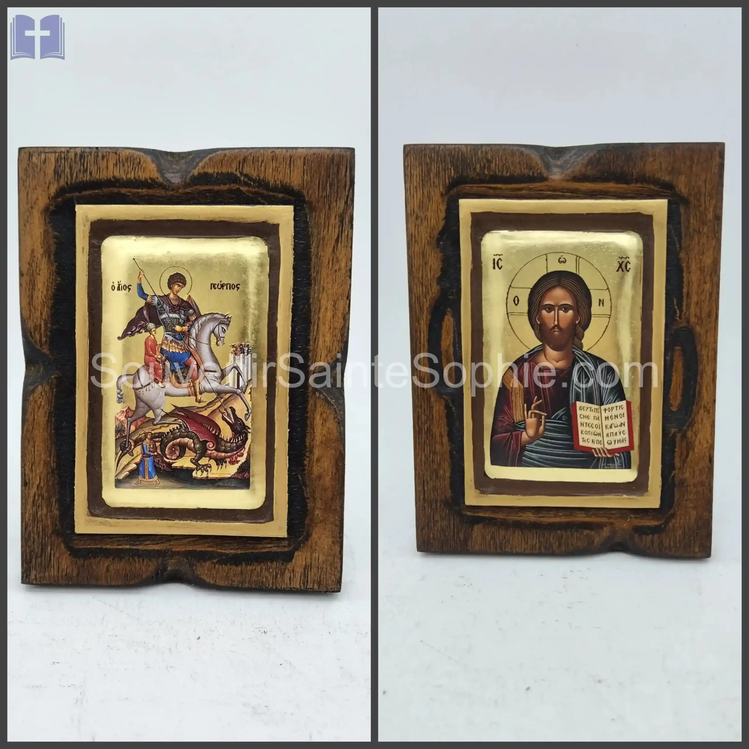 Handmade Icon Mini Photo Gold Size 15.5x11.5cm