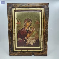 Handmade Icon Size 40x30cm Gold Photo