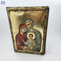 Bible With Handmade Gold Wood cover Size 32x23cm for Home Use