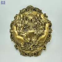 Hands Last Supper Size 40x30cm Gold Color