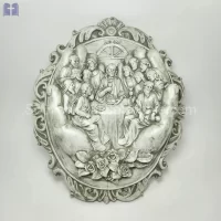 Hands Last Supper Size 40x30cm Silver Color