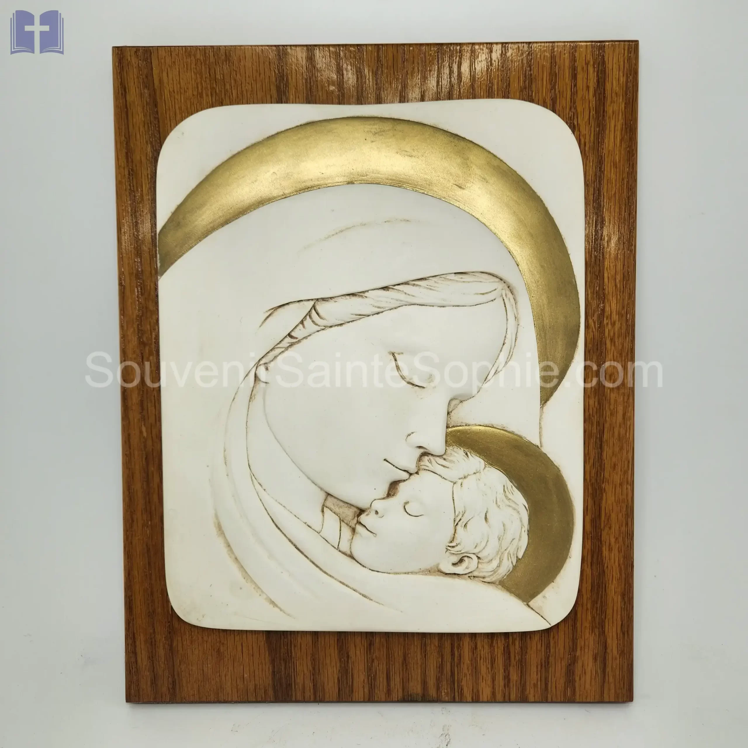 Virgin Mary With Child Size 29x24cm Rectangle
