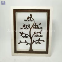 Family Tree With Custom Made Words Size 25x21x3.5cm