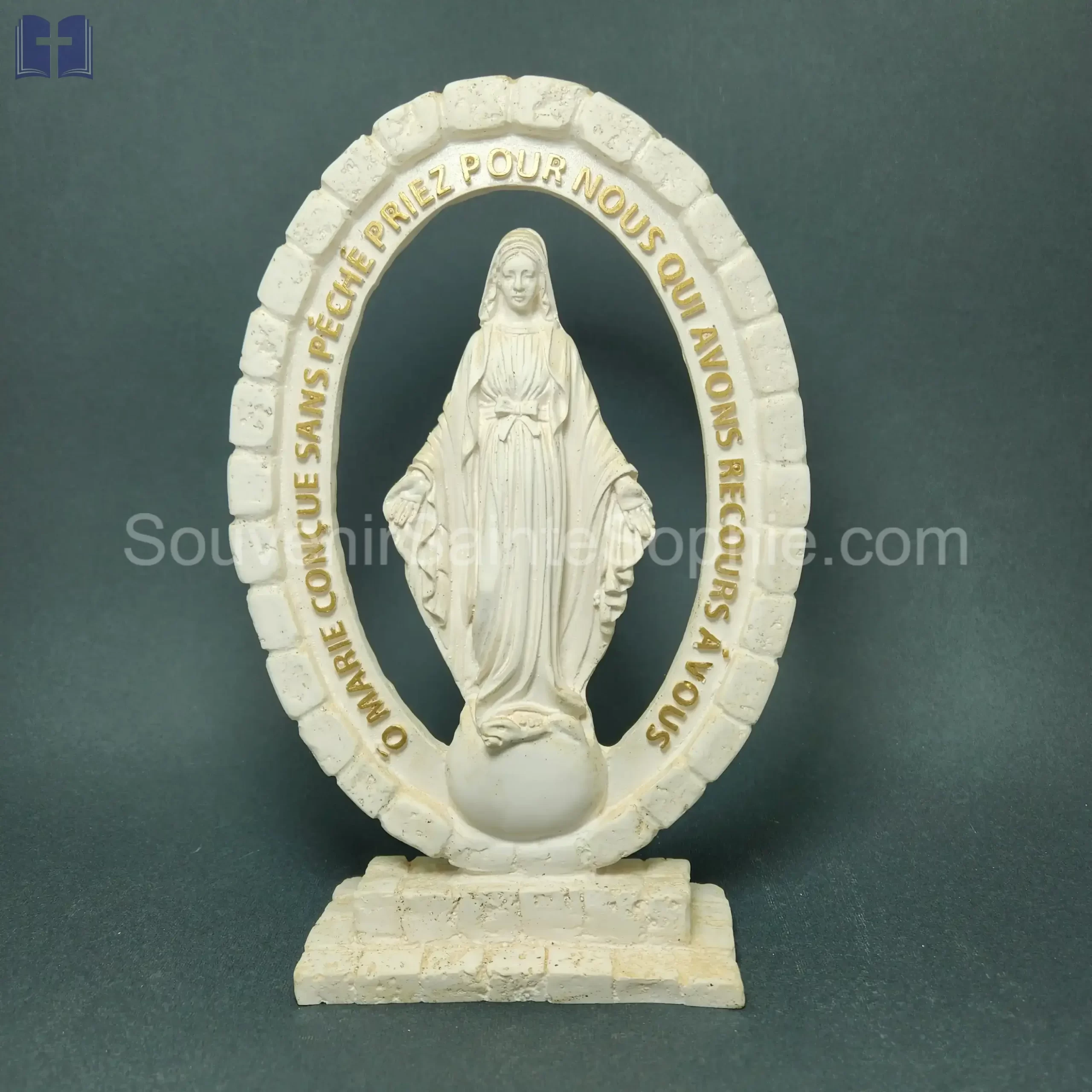 Miraculous White Oval Shape Size 25x12cm