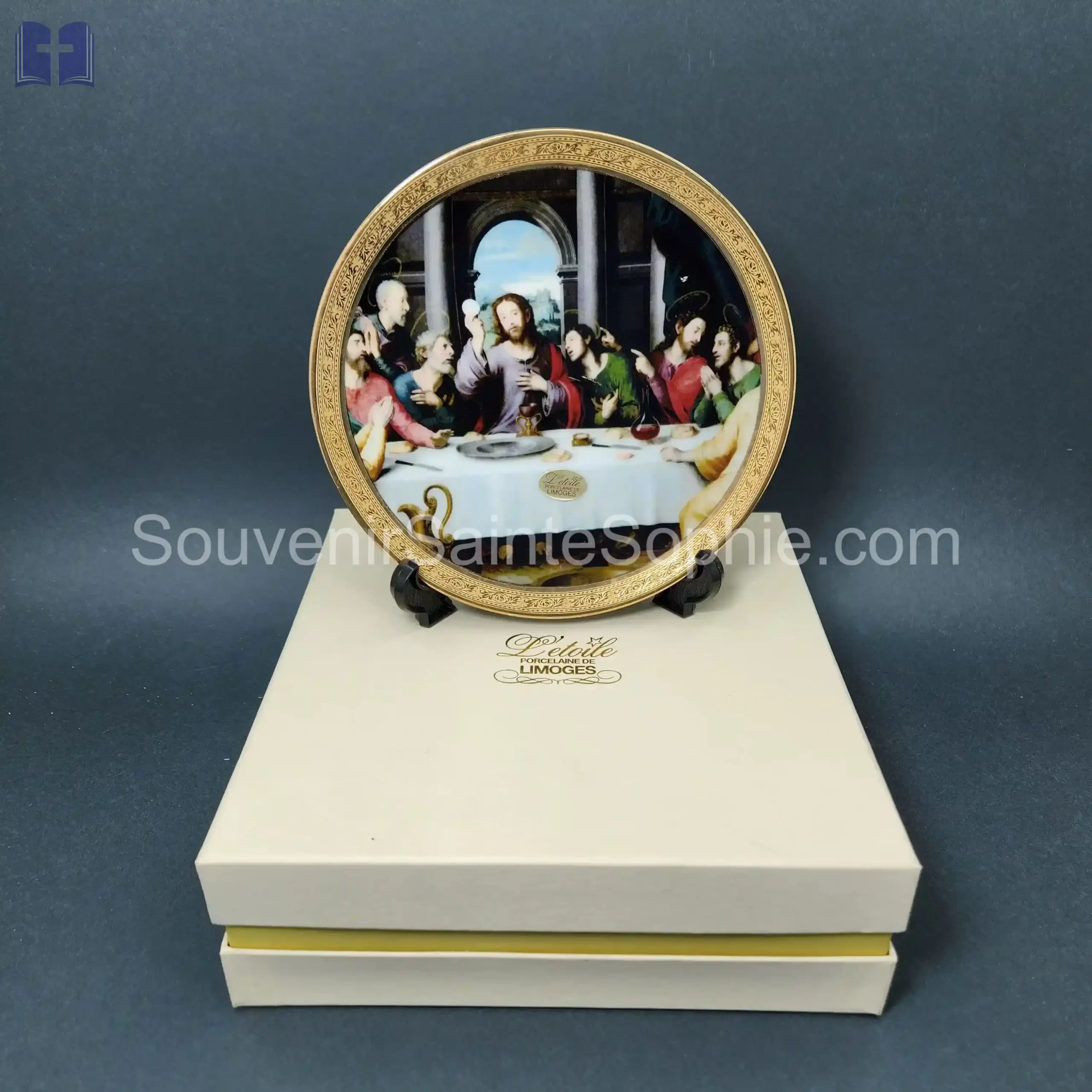 Limoges Plate Last Supper Size 18cm