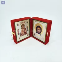 Book With Two Russia Pictures Size Open 11.5x20cm