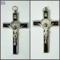 Cross Saint Benoit Size 13cm Metal - Italy