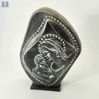 Virgin Mary with child Size 25cm Swarovski Crystals Silver Color