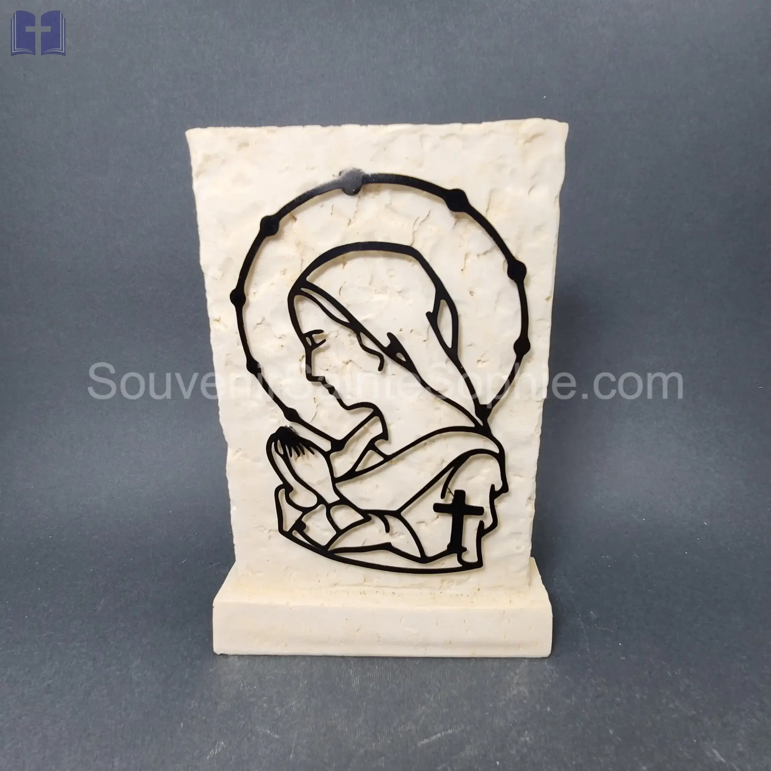 Virgin Mary Metal Size 22x15.5cm