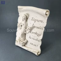 Stand Medugorje Size 23cm Swarovski Crystals White Color