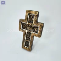 Cross Size 19cm Swarovski Crystals 7 Pictures Bronz Color