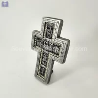 Cross Size 19cm Swarovski Crystals 7 Pictures Silver Color