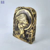 Rock Jesus Praying Size 16cm Copper Color