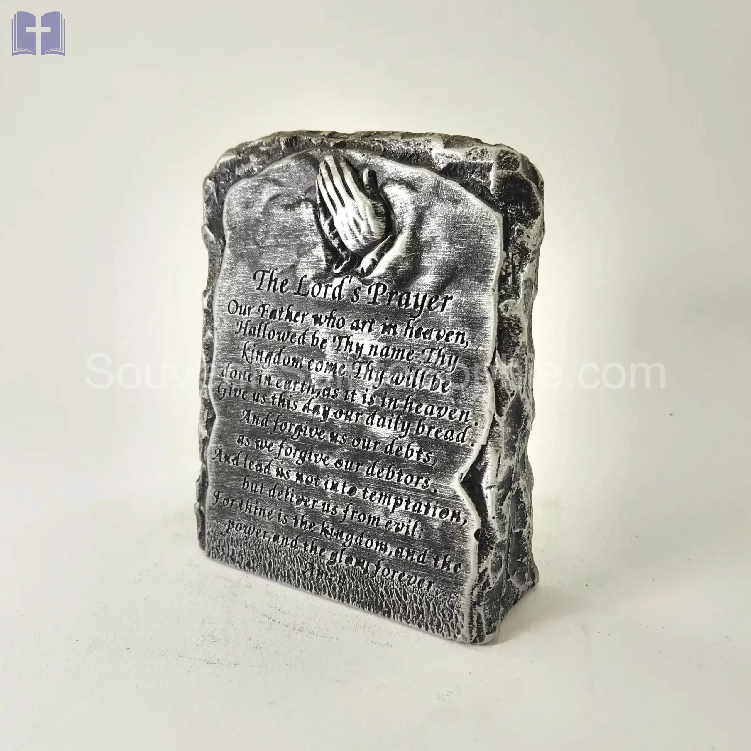 Rock our Father Prayer Size 16cm Silver Color