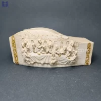 Last supper With 2 candles size 11x25x9cm