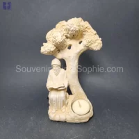 Saint charbel Under A Tree With Candle Size 20x11cm