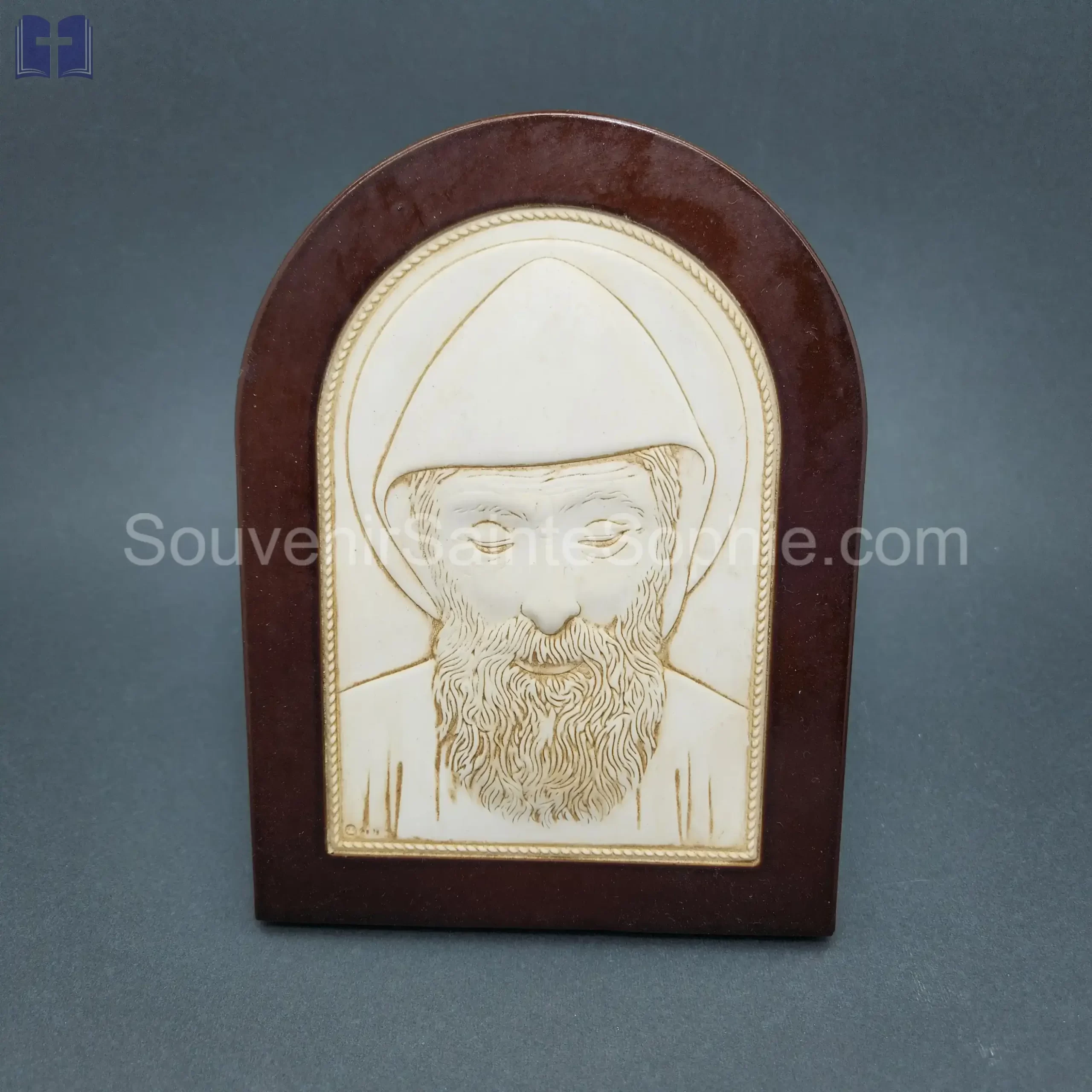 Saint Chrbel With Arch Brown Size 18x14cm
