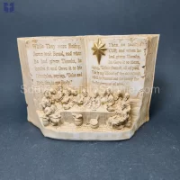 Last Supper In front of Open Book Size 15x20x9cm