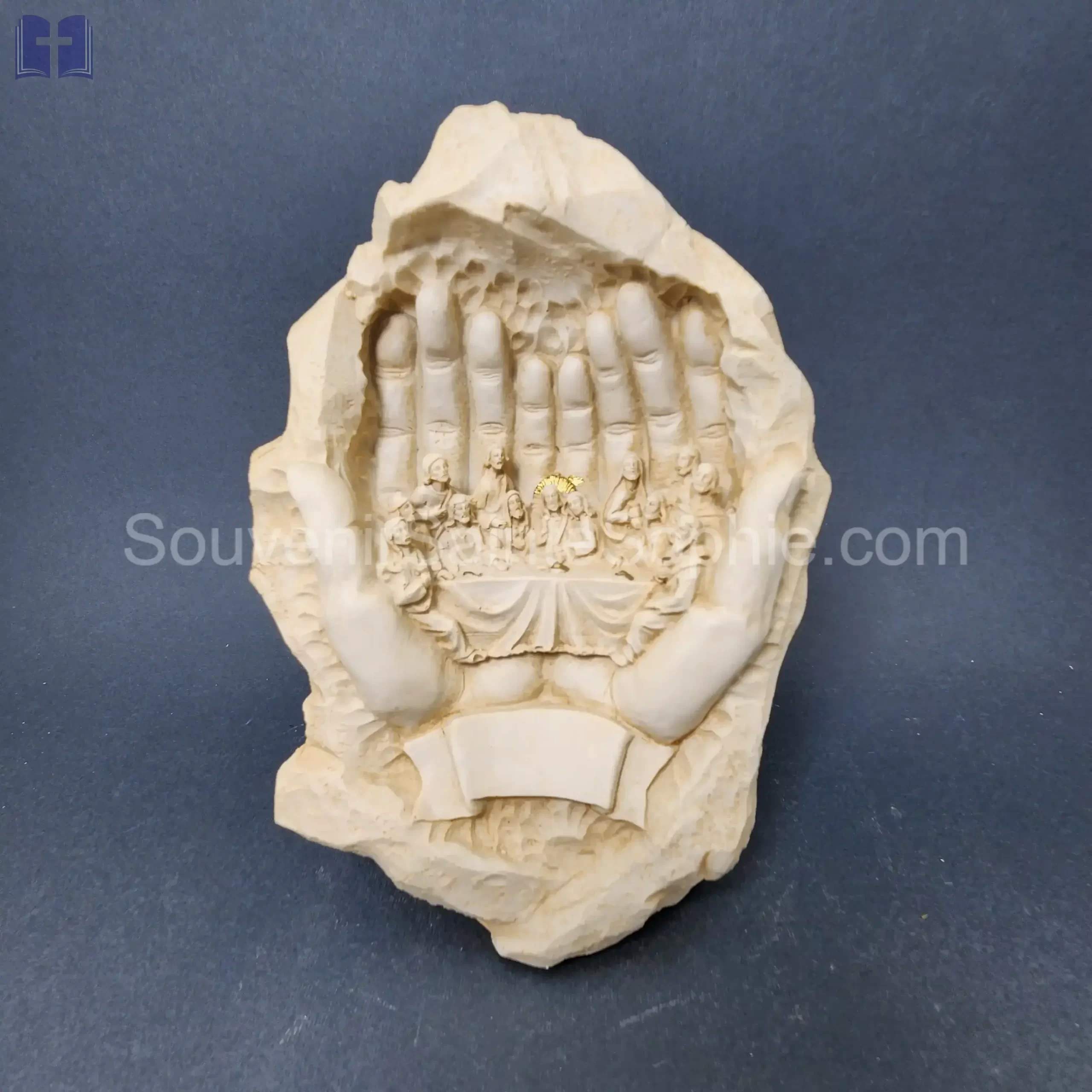 Last Supper In Open Hands Size 20x14x10cm