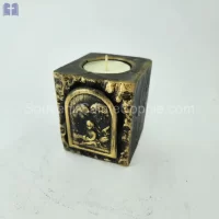 Candle Small Size 8cm Holy Family Bronz Color