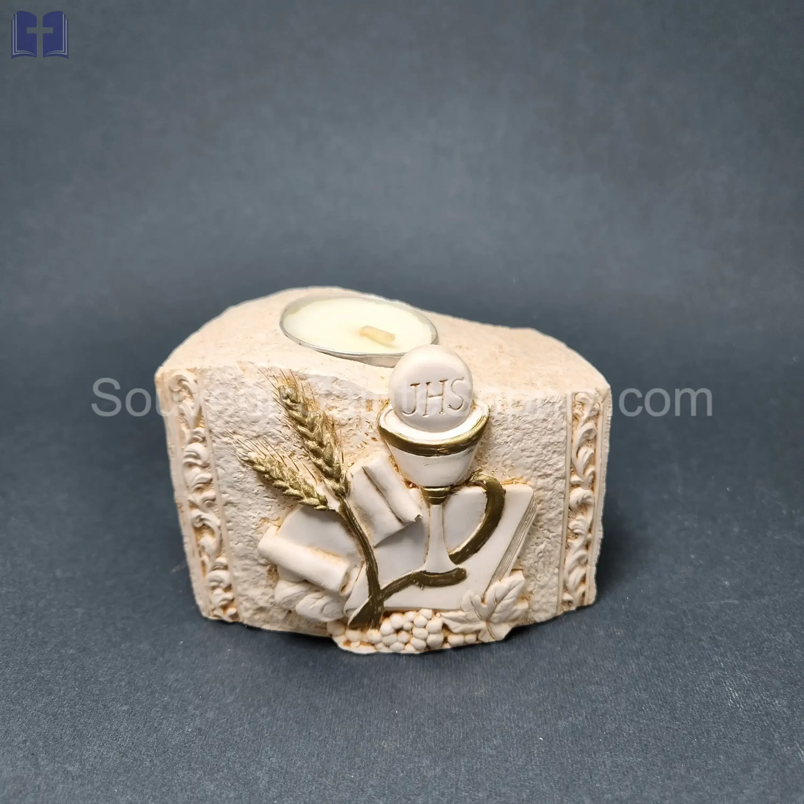 Candle With Holy Cup Large Size 8x11x7cm