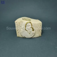 Candle With Virgin Mary Large Size 8x11x7cm