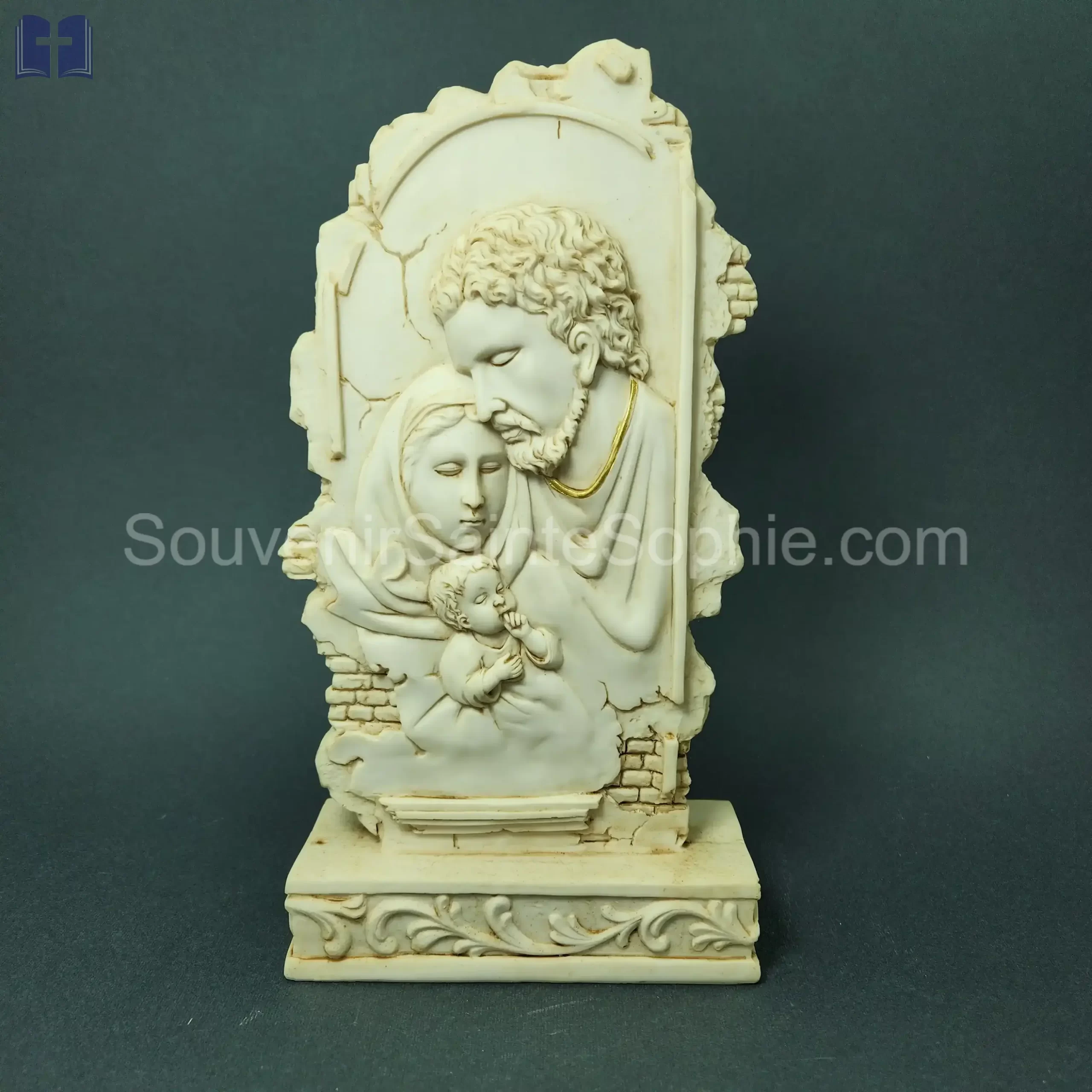 Holy Family 2 On Old Wall Size 26x13.5cm