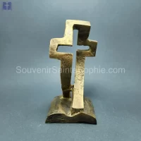 Cross Fish and Bible Gold Color Size 20x10x8cm