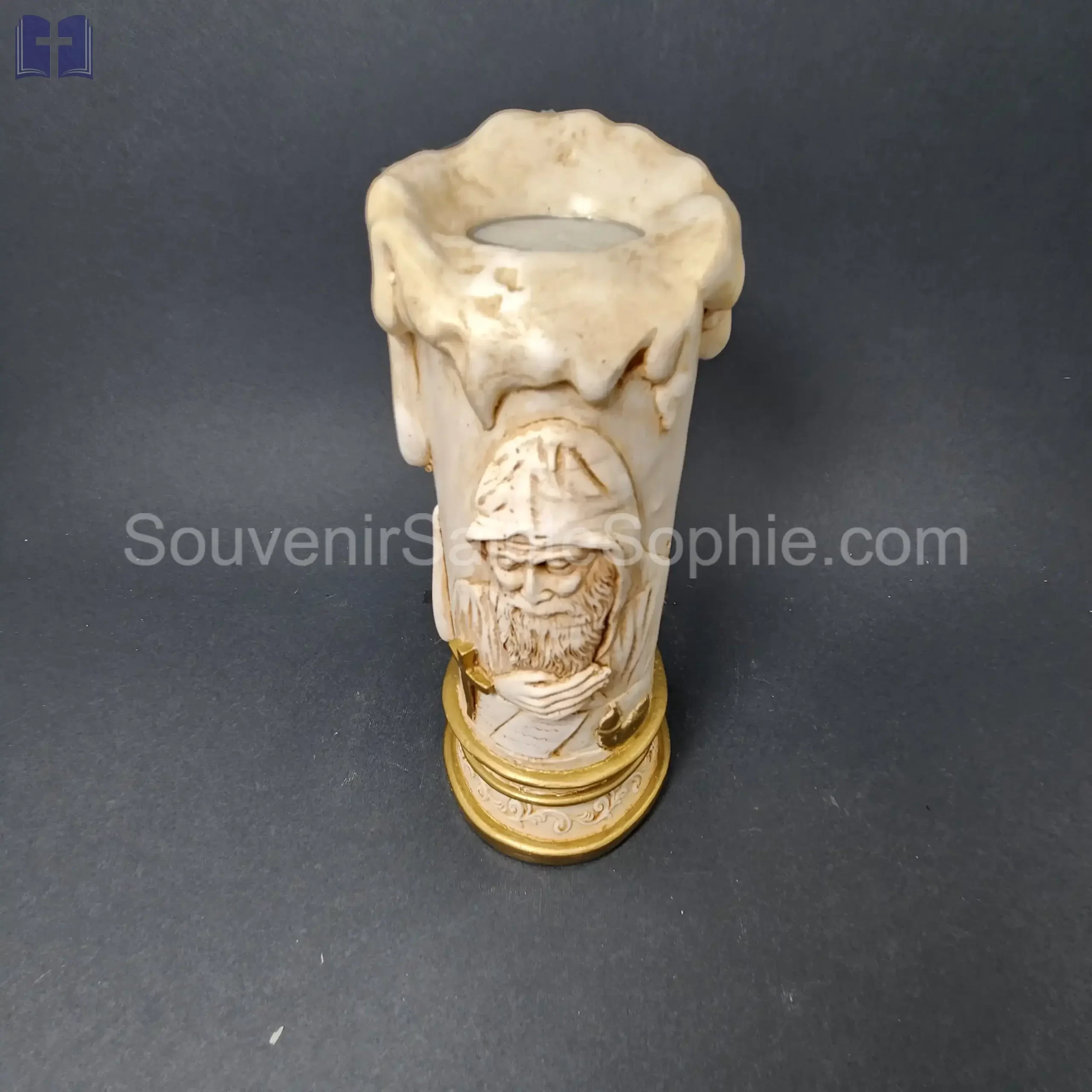 Candle Solid Saint Charbel Size 21x9cm