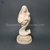Virgin Mary Off Shape White Size 28x12x9cm