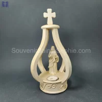 Jesus Inside Crown with Candle Size 26x16x16cm