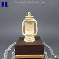 Andil - Saint charbel - with wood engraved label in the back