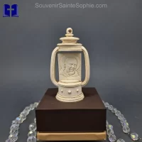 Andil - Saint pio - with wood engraved label in the back