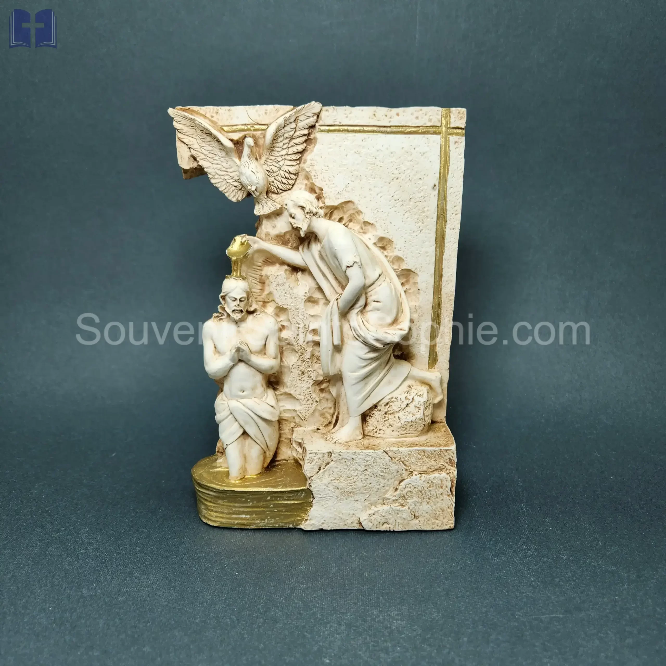 Saint John Baptising Jesus /Joron Size 18.5x12.5xcm