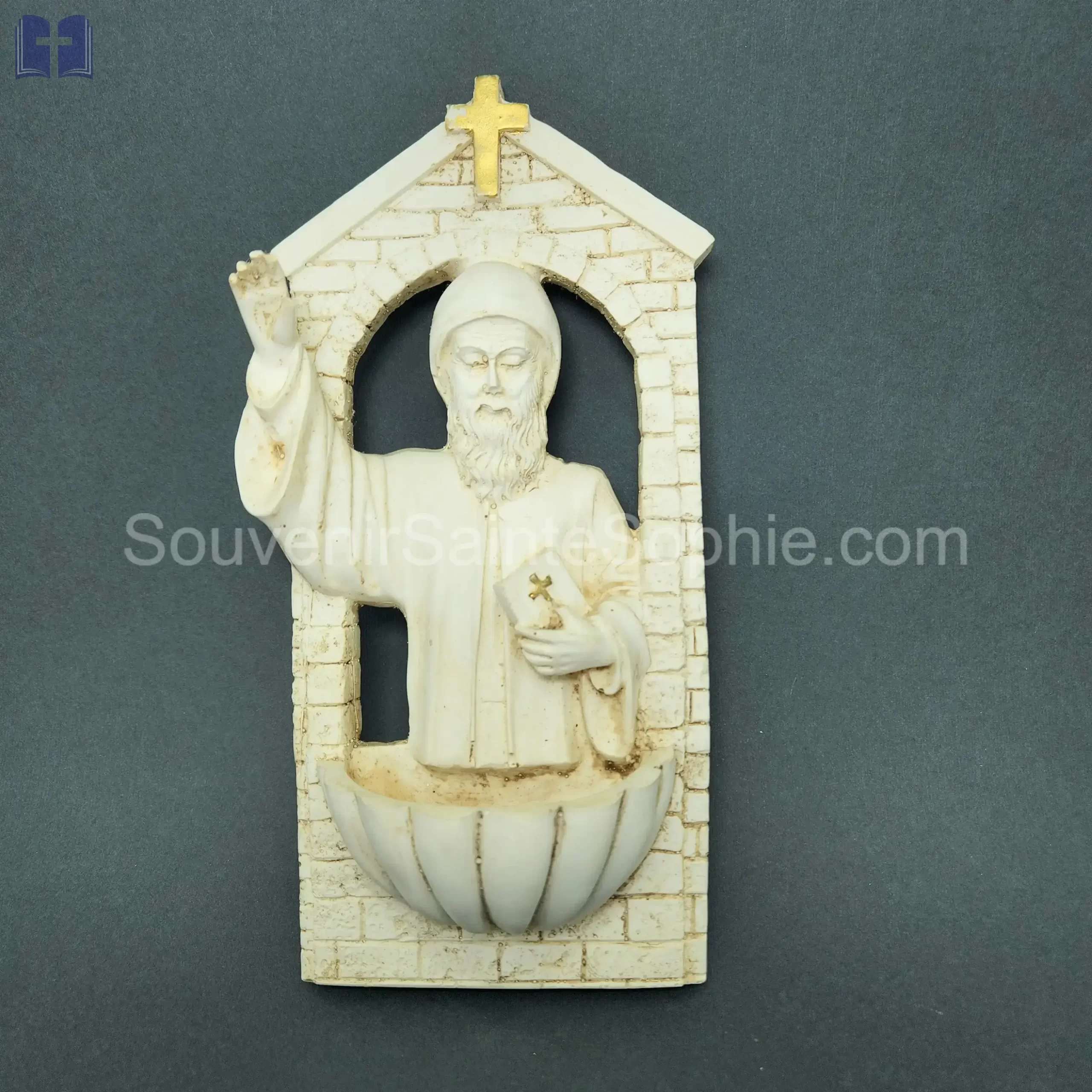 Saint Charbel With Blessing Water Size 22x10