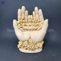Open Hands Holding Last Supper Size 23x17x10cm