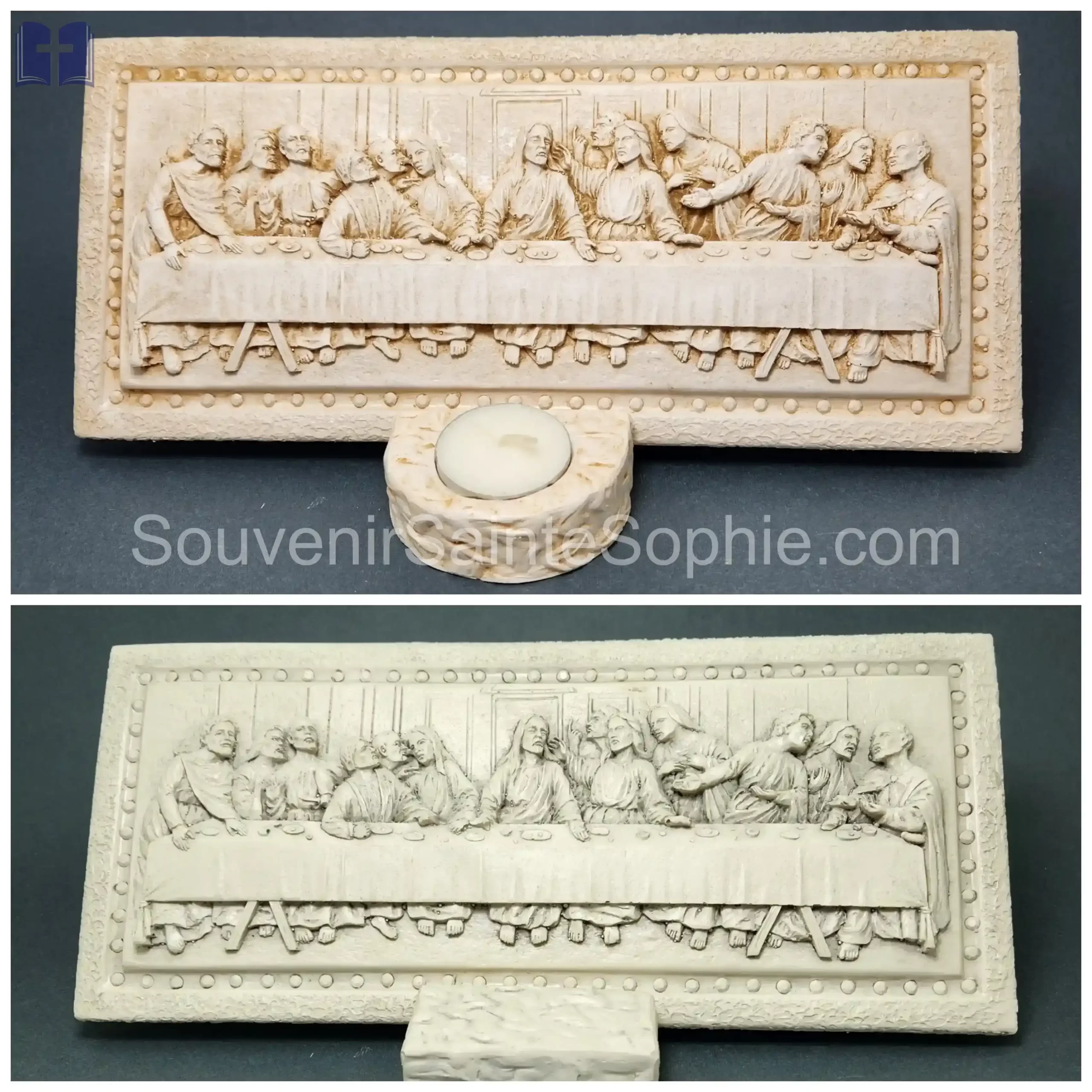 Last Supper 14x30cm with Candle