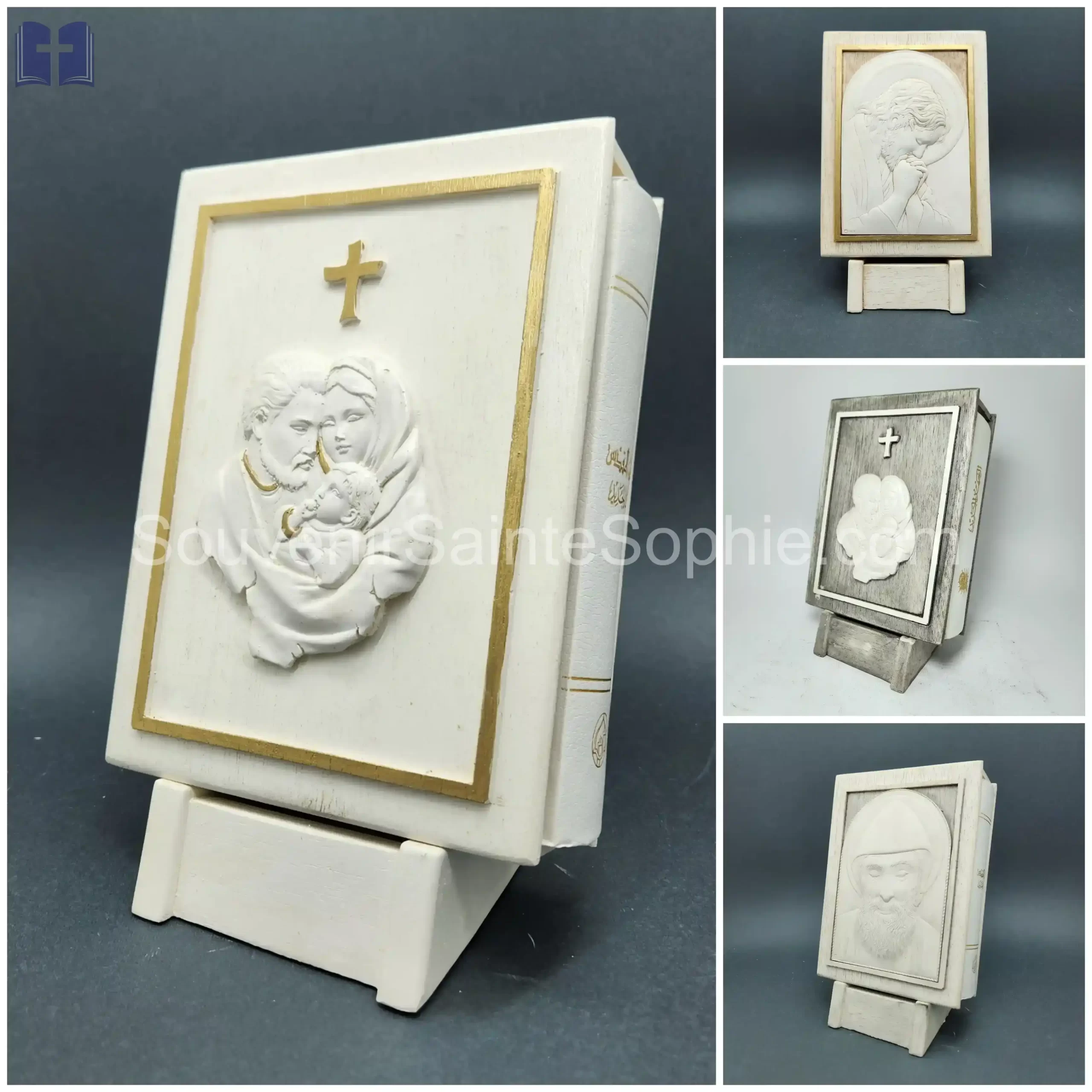 Bible Stand & First Communion Bible Size 24x14cm