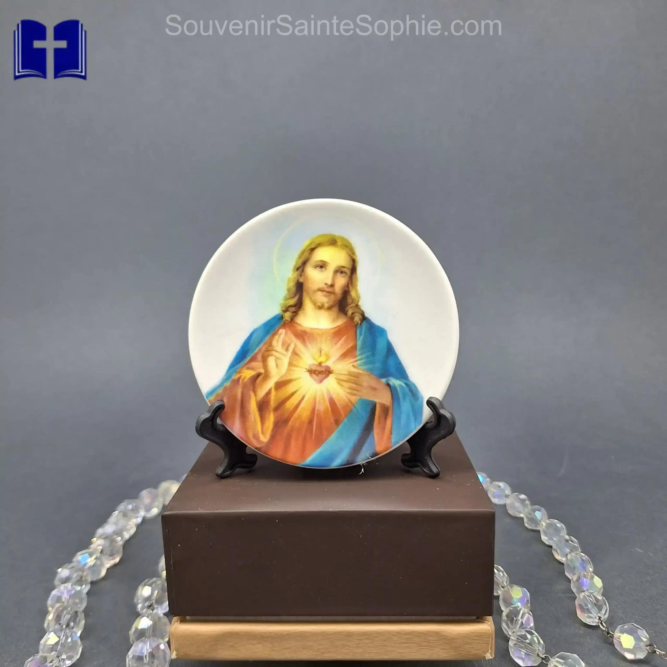 Plate with Saint Picture Size 10cm Dia