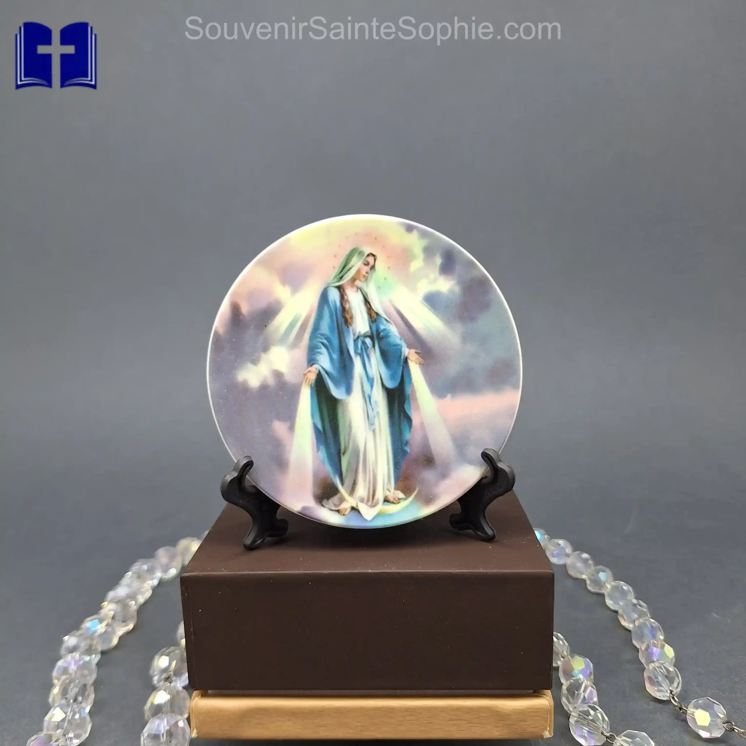 Plate with Saint Picture Size 10cm Dia
