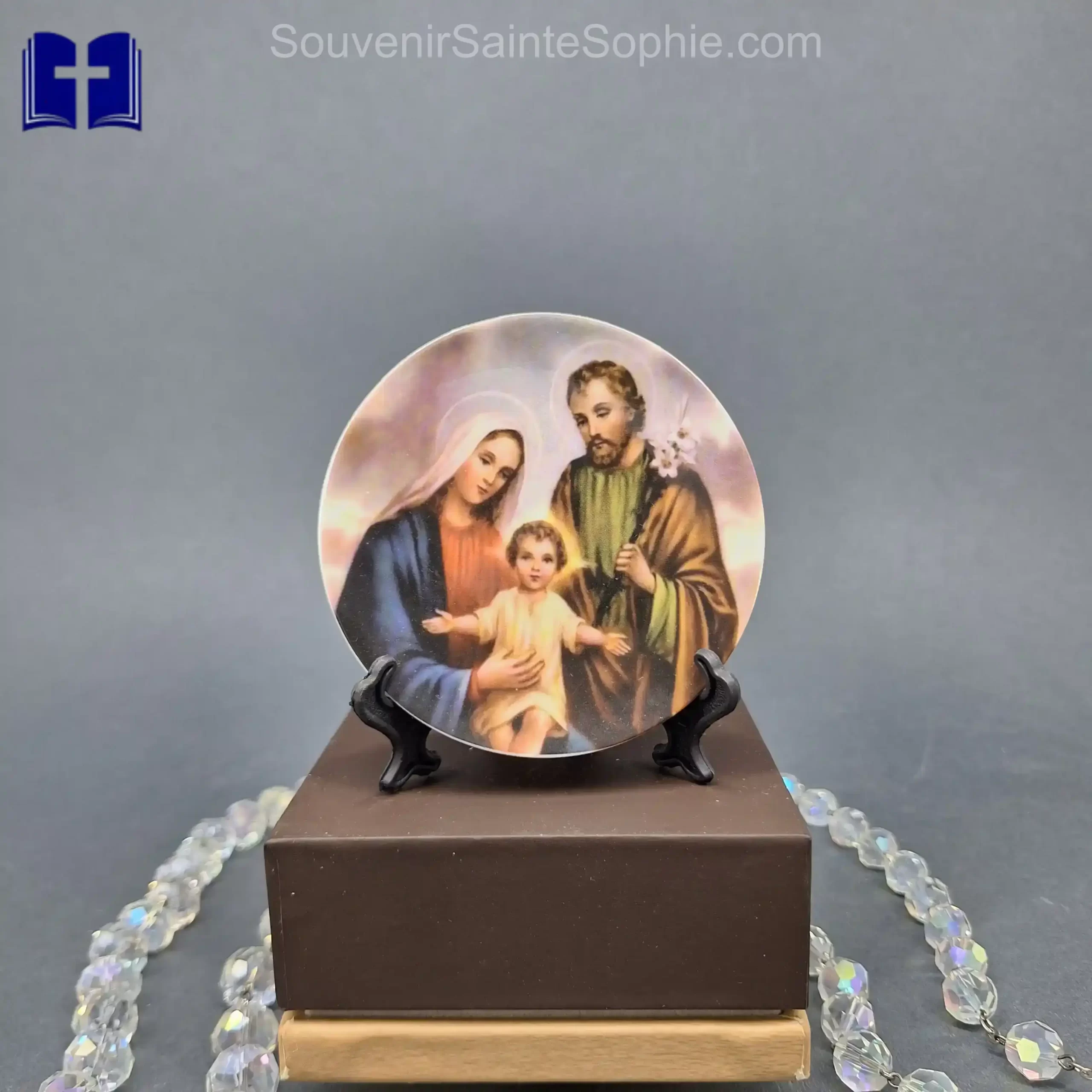 Plate with Saint Picture Size 10cm Dia