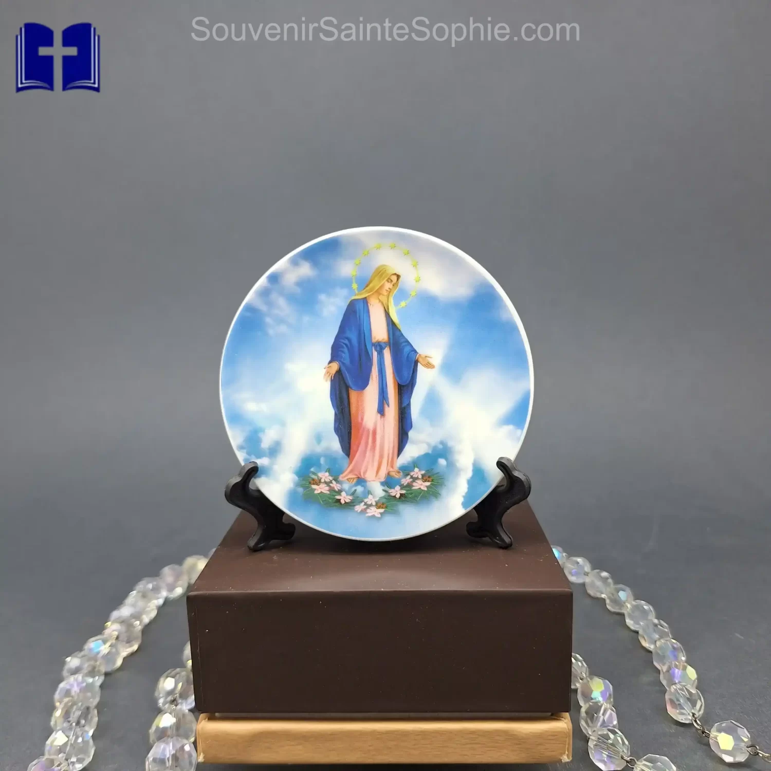 Plate with Saint Picture Size 10cm Dia